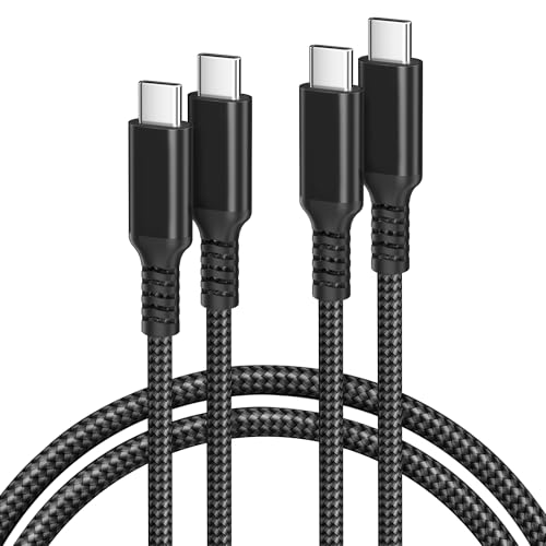 Basesailor 10 ft USB C to USB C Power Delivery Charging Cable – 100 W Fast Charger for i Phone 16/15 Pro Max, Mac Book, i Pad Air 4/5, Mini 6, and Samsung Galaxy S22/S23/S24/S25 – Durable 2 Pack for Enhanced Speed and Efficiency