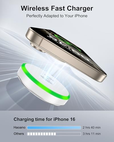 Magnetic Fast Charging Stand for Samsung Galaxy & Google Pixel – 15 W Magsafe Wireless Charger with Built-in Kickstand for Ultimate Convenience – Slim, Portable Design for Effortless Charging at Home or On-the-Go – Compatible with i Phone 12-16 Series, Android Devices & More – Intelligent Safety Features for Reliable Power Delivery – Includes USB-C Cable, Perfect for Travel Enthusiasts and Everyday Users