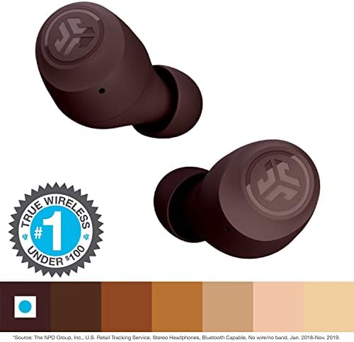 JLab Go Air Tones+ True Wireless Earbuds – Ultimate Bluetooth Audio Experience with 32+ Hours Playtime, Effortless Auto Pairing, Customizable EQ3 Sound Profiles, and Touch Control Functionality in Chic Earthtone Design – Ideal for Active Lifestyles and All-Day Wear Comfort