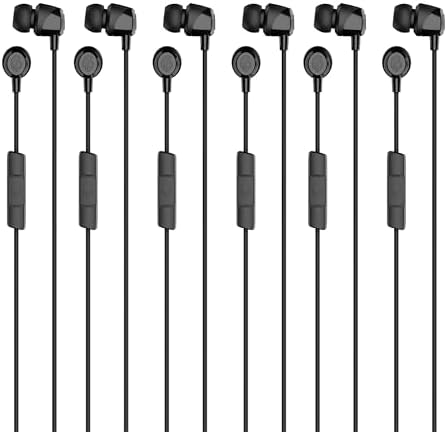 Skullcandy Jib Wired Earbuds – Cobalt Blue Noise-Isolating Headphones with Built-In Microphone for Seamless Calls and Track Control, Lightweight Travel Companion – 6 Pack for Ultimate Convenience and Compatibility