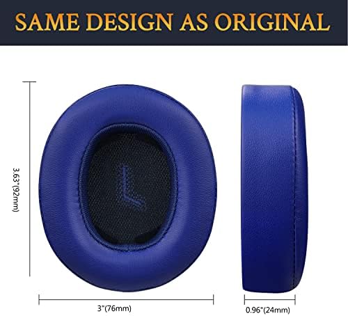 Upgrade Your JBL E55 BT Headphones with SOULWIT Premium Replacement Earpads – Luxurious Protein Leather Cushions for Enhanced Comfort and Noise Isolation – Quick Installation in Stylish Grey – Elevate Your Audio Experience Now