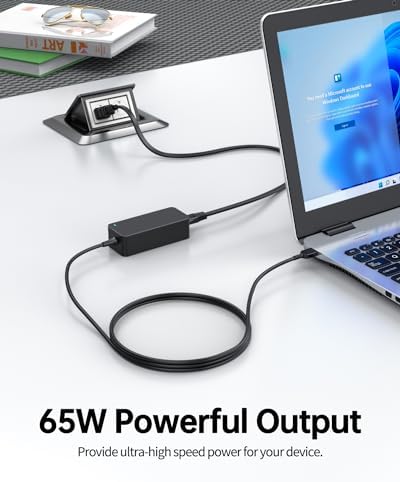 High-Performance AC Charger for Lenovo Ideacentre AIO Series – 65 W & 45 W Slim Tip Power Adapter with Enhanced Compatibility and Safety Certification – Ideal for All-in-One Desktops and Laptops, UL-Certified for Reliability and Speed, Includes Power Cord, 30-Day Hassle-Free Return Policy