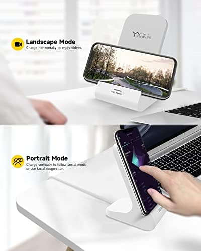 Ultra-Sleek Z1 Wireless Charging Stand – 10 W Fast Charger Compatible with i Phone 14/13/12 & Samsung Galaxy – Adjustable Viewing Angles, Overcharge Protection, and Modern Aesthetic for Effortless Charging Convenience