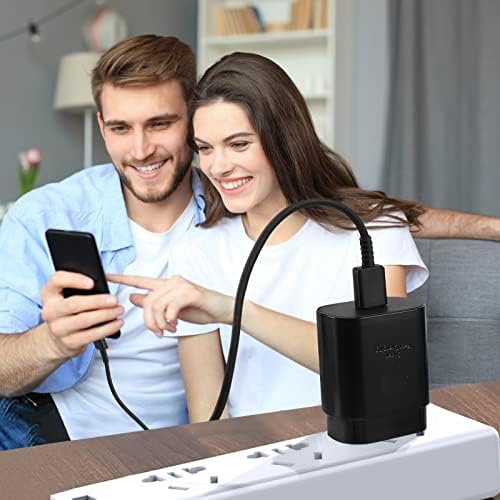 Experience Rapid Charging with Auorld 25 W Super Fast USB-C Charger & 10 FT Type-C Cable for Samsung Galaxy Devices – Ultimate Compatibility for S24, S23, S22, S21, S20, Note10, and Note20 – Portable, Durable, and Safe Power Solution for On-the-Go Use