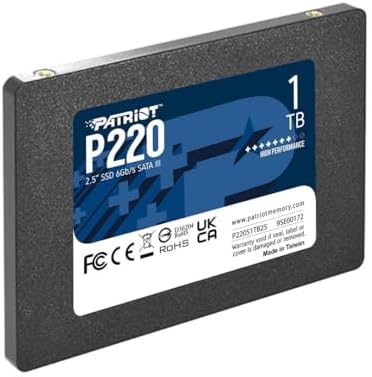 Patriot Memory P220 128 GB SATA III 2.5″ Internal SSD – Blazing Fast Solid State Drive for Enhanced Performance & Reliability – Upgrade Your Storage Today!