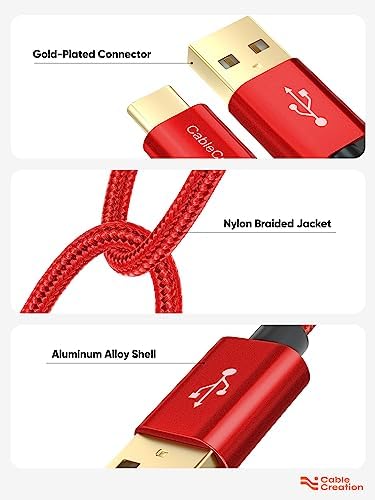 Compact USB C Cable Duo – 0.5 FT Braided Fast Charging Cables for Seamless Data Transfer | 3 A Power & 480 Mbps Speed | Ultimate Compatibility for Mac Book Air, Galaxy S22 Ultra, Stylus Pen, and More | Durable Design | Ideal for On-the-Go Connectivity