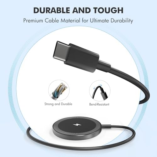 Tri-Pack Magnetic Qi Wireless Charger Pads: 15 W Fast Charging for i Phone 16/15/14/13/12 Series & Air Pods – Travel-Friendly, Multi-Device Charging Solution in Sleek Black – Superior Compatibility & Speed for Home and Office Use