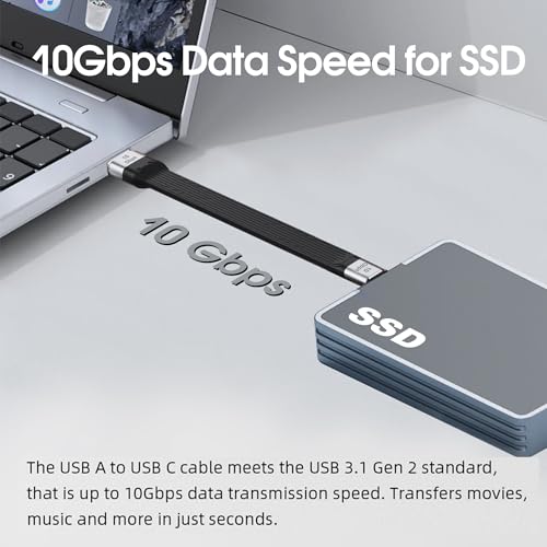 Ultra-Fast 8.5-Inch USB C Cable – Thunderbolt 4 Type-C C to C with 40 Gbps Data Transfer & 240 W PD Fast Charging – 8 K@60 Hz Video Output Compatible with i Phone 16 Pro Max, Mac Books & External SSDs – Perfect for Travel & Efficient Workspaces