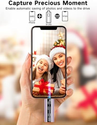 High-Speed 512 GB Flash Drive for i Phone & i Pad – Versatile USB Memory Stick for Effortless Backup of Photos & Videos, Compatible with Android & PC – Plug and Play Convenience, Sleek Red Design for Modern Tech Lovers