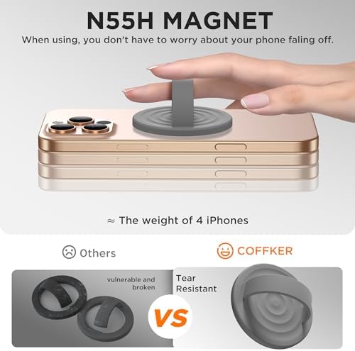 Revolutionary Magnetic Phone Ring Grip Holder – Ergonomic Silicone Finger Loop for i Phone Pro Max/Plus, 12/13/14/15/16 Series – Compatible with Mag Safe – Oat Color Enhances Aesthetics and Comfort – 360-Degree Rotation for Effortless Use – Secure Your Device with Style and Stability – Essential Smartphone Accessory for Unmatched Usability and Convenience