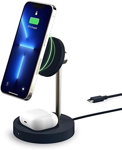i Ottie i ON Ultra-Slim Wireless Fast Charging Pad | Qi-Certified 7.5 W Charger for i Phone XS Max, R, 8 Plus & 10 W for Samsung Galaxy S10 E, S9, S8 Edge, Note 9 | Compact & Travel-Friendly Design with Anti-Slip Grip for Secure Charging Anywhere | Effortless Power Solution for Home, Office, and On-the-Go Users