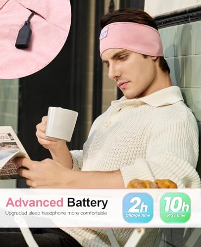 Navly Ultra-Comfort Bluetooth Sleep Headband – Innovative Wireless Headphones with Ultra-Thin Speakers for Effortless Relaxation, Yoga, and Fitness – Ideal Gift for Men & Women Seeking Versatile Comfort and Quality Sound Experience