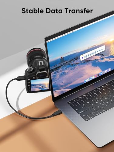 High-Speed 1 FT USB C to Micro B Cable – 10 Gbps Data Transfer for i Phone 15, Seagate & WD External Hard Drives – Durable Braided Design for Enhanced Connectivity & Reliability – Perfect Length for Travel & Desk Use – USB 3.1 Type C Compatible