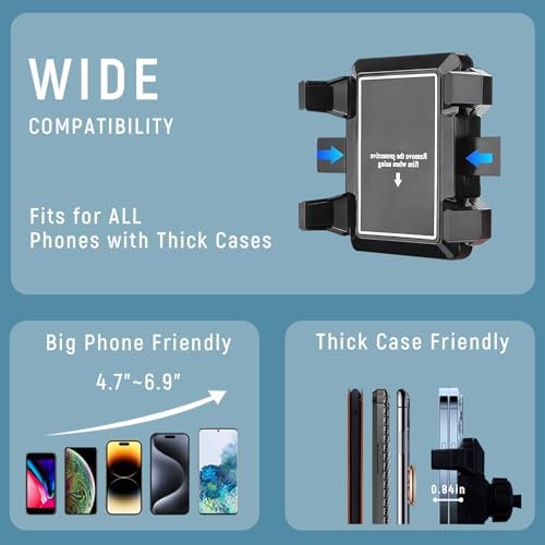 Universal Rear View Mirror Phone Holder: 360° Rotatable & Retractable Car Mount for i Phone 15/14/13/12/11 Pro Max & Samsung Smartphones – Ultimate Hands-Free Driving Solution for Enhanced Safety and Accessibility