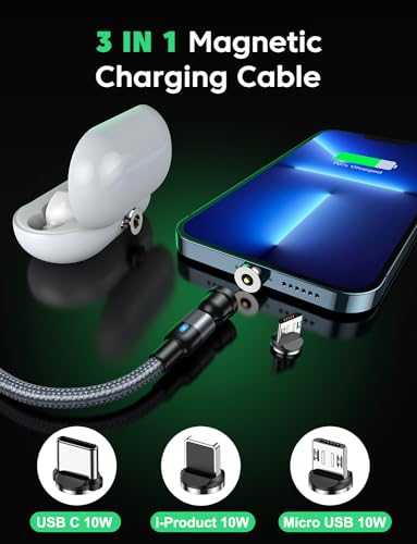 VAFOTON 60W USB C to USB C Charger Cable, 3pcs Phone 15 USB Charging Cable PD3.0 180°Type C Charging Cable for Phone 15/15pro/15plus/15 pro max Laptop Tablet (Black, 3.3FT+3.3FT+6.6FT+6.6FT) – Enhanced Compatibility and Speed