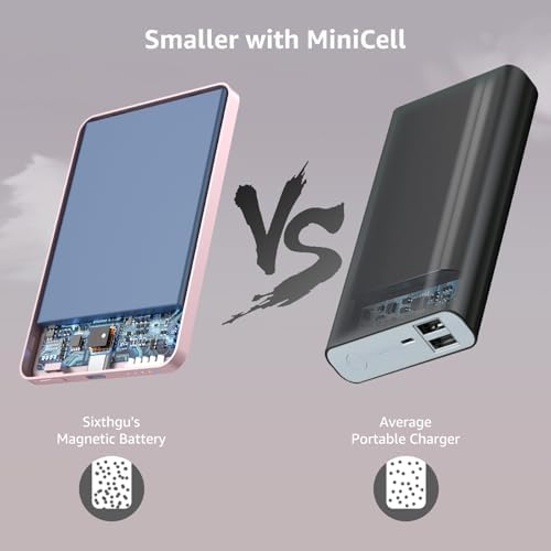 Ultra-Thin Magnetic Wireless Power Bank 5000 m Ah – 20 W Fast Charging Portable Charger for i Phone 16/15/14/13/12 Series – Effortless Snap-On Connection & USB-C Compatibility for On-the-Go Power Solutions