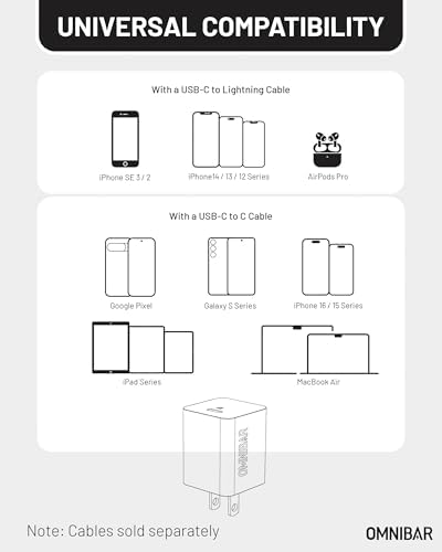 35 W Dual-Port USB C Charger Block – Ga N Fast Wall Adapter with Foldable Plug | PD 3.0 & PPS for i Phone 16/15/14/13, Galaxy S24/S23, Pixel 8/7, Mac Book Air & More – Ultimate Compact Power Solution for Home & Travel