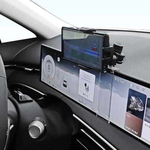 FICS Car Phone Holder for Genesis GV70 2026 Moder-Year – Custom-Fit Mount for Seamless Integration, Interior Accessories for Navigation, No Adhesive or Tools Required – Enhanced Compatibility and Speed