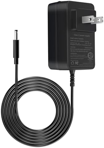 High-Efficiency 12 V Turntable Power Adapter with 6.56 Ft Cord – Ideal for Audio Technica AT-LP60 & AT-LP120 Models – Unmatched Reliability for Vinyl Aficionados – Elevate Your Sound Experience with Consistent Power and Effortless Setup