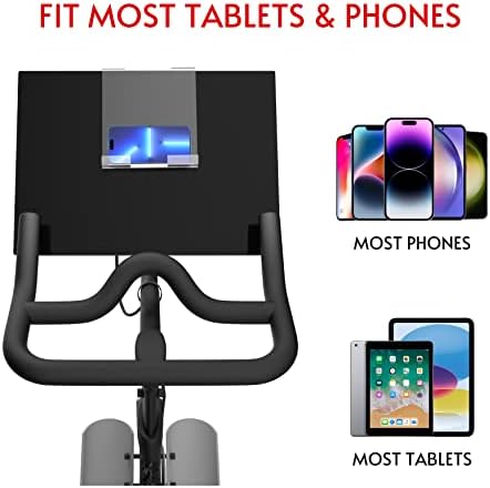 Universal Tablet Holder Mount for Peloton Bikes, Rowers, and Treadmills – Ultimate i Pad and Smartphone Stand for Enhanced Workout Engagement and Compatibility Options – 360-Degree Rotation, Easy Installation, and Sturdy Design for Home and Gym Use