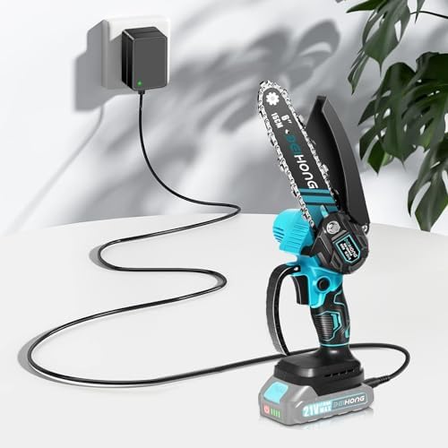 Rapid Charge 21 V Lithium Battery Charger for Mini Chainsaws – Ultimate Power Tool Accessory for Aker, Saker, Seyvum, and O-Conn – Superior Efficiency with Safety Features and Lightweight Design