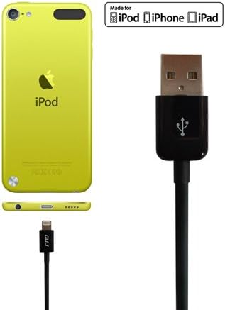RND MFi Certified 1.5 FT Lightning to USB Cable for i Phone, i Pad & i Pod – Optimal Fast Charging & Data Sync Accessory for i Phone X Series, 8, 7, 6 Models – Durable & Portable Black Design for Everyday Use