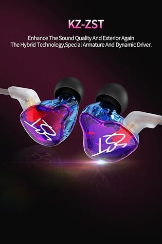 Experience Unmatched Audio Fidelity with Keephifi KZ ZVX In-Ear Monitor Earphones – 10 mm Dual Cavity Dynamic Driver, Premium Metal Shell, Detachable 2-Pin Silver-Plated Cable, and Integrated Mic for Audiophiles and Musicians – Superior Sound Quality and Comfortable Fit for All-Day Listening