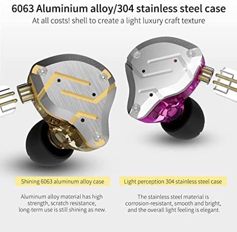 Revolutionize Your Audio Journey with keephifi KZ ZS10 Pro IEM Earphones – Featuring 4 Balanced Armature & 1 Dynamic Driver for Superior Sound Clarity, Durable Stainless Steel Design, and Detachable 2-Pin Cable – Striking Purple Finish with Integrated Mic for Effortless Communication – Noise-Isolating In-Ear Headphones for Unmatched Comfort and Versatile Device Compatibility