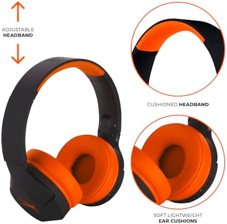 Altec Lansing Kid-Safe Wireless Headphones – Active Noise Cancellation for Children Aged 7+, 85 d B Volume Limiting, 15-Hour Battery Life, Ergonomic Foldable Design for Ultimate Comfort and Safety in Music, Movies, and Gaming