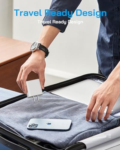 20 W Fast Charging 4-Pack i Phone Charger with USB-C to Lightning Cables – Compatible with i Phone 14/13/12/11 – Sleek Purple Design for Enhanced Efficiency and Portability