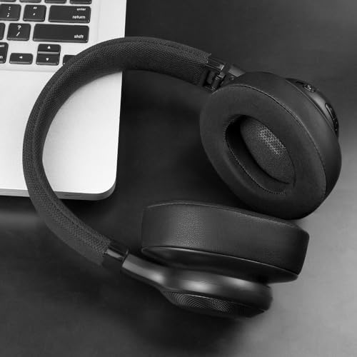 SOULWIT Navy Blue Cooling Gel Earpads for JBL E55 BT – Premium Comfort & Noise Isolation Replacement Cushions for Over-Ear Headphones – Ultimate Sound Enhancement Accessory
