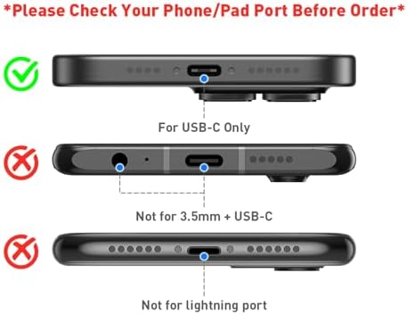 APETOO Mint Green USB Type C Earphones – Premium Hi-Fi Stereo Wired Earbuds for i Phone 16/15 Pro Max, i Pad A16, Samsung Galaxy S24/S23/S22/S21 FE, Google Pixel, One Plus – Built-in Microphone & Volume Control for Ultimate Audio Experience