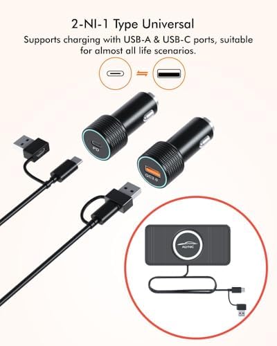 Effortless 15 W Wireless Car Charger Pad – Fast Charging for i Phone 16/15/14/13/12/11 & Samsung S24/S23/S22 – Non-Slip Design with Versatile Type C & A Port Adapter for Secure, Clutter-Free Travel Charging Solutions