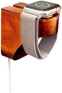 Elevate Your Charging Game: Premium Acacia Wood Wall Mount for Apple Watch Series 9 – Stylish Wooden Dock with 3 M Command Strips for Effortless Installation and Fast Charging Compatibility for All i Watch Models – Space-Saving Design for Modern Living