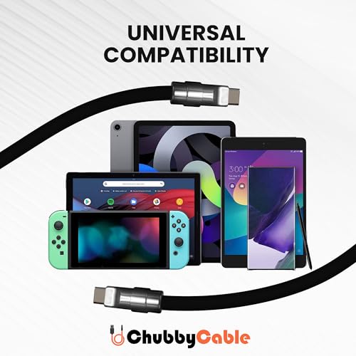 Unleash Exceptional Charging Efficiency with the Chubbycable Black Samurai Edition USB C Cable | 240 W Rapid Charge, 3.3 FT Flexible and Durable Silicone Design | Universal Compatibility for Phones, Tablets, and More | Aesthetic Fusion of Tradition and Modernity