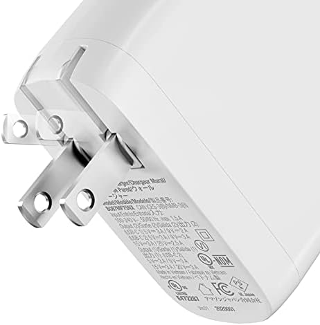 Amazon Basics 65 W Ga N USB-C Wall Charger – High-Speed Power Delivery Adapter for Laptops, Tablets & Smartphones, Compact & Foldable Design for Ultimate Portability, Efficient Charging Solution in Sleek Black Finish