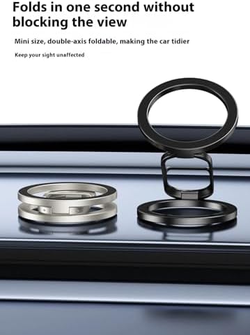 Sleek Silver Gym Magnetic Phone Holder – Dual Magnet Technology for Unmatched Grip, 360° Rotatable Design for Optimal Viewing Angles, Effortless Attachment to Metal Surfaces, Compatible with i Phone 12/13/14/15/16, Samsung & All Mag Safe Smartphones – Ultimate Portable Phone Mount for Distraction-Free Workouts