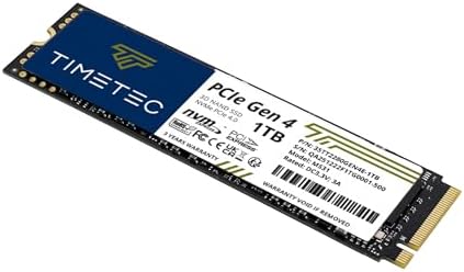 Timetec 512 GB NVMe PCIe Gen3 M.2 2280 SSD – Unmatched Speed and Reliability for Gamers and Creators – Experience Blazing Read Speeds of Up to 2,000 MB/s and Write Speeds of 1,600 MB/s – Perfect Upgrade for Enhanced Performance and Seamless Multitasking in PCs and Laptops – Elevate Your Data Storage with Advanced 3 D NAND Technology for Lasting Durability and Lightning-Fast Transfers – Compact M.2 2280 Form Factor Designed for Effortless Installation and Maximum Compatibility – Transform Your Workflow and Gaming Experience with a High-Performance Solid State Drive That Redefines Speed and Efficiency.