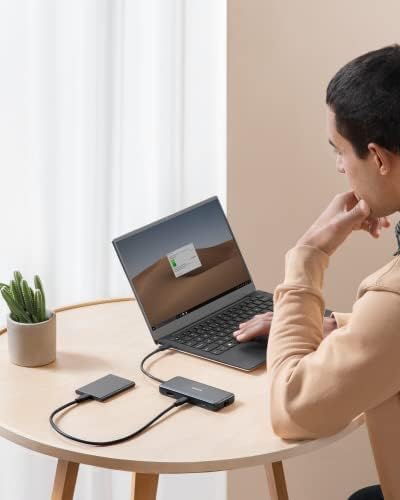 Anker 555 USB-C Hub 8-in-1: Ultimate Connectivity Solution with 85 W Power Delivery, 4 K 60 Hz HDMI Output, High-Speed 10 Gbps Data Ports, Ethernet, and Card Readers for Mac Book Pro and More – Enhance Your Productivity and Streamline Your Workspace