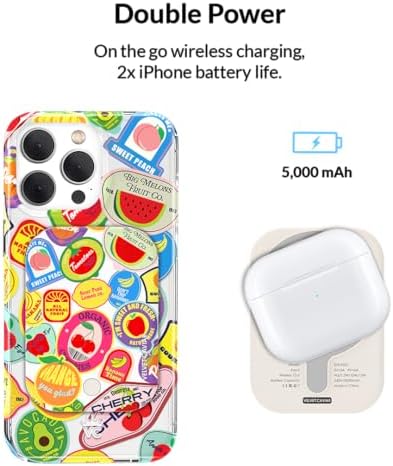 Stylish Hot Pink Leopard VELVET CAVIAR Magnetic Power Bank – Mag Safe Compatible Slim Charger for i Phone 12, 13, 14, 15 – Fast 5000 m Ah Portable Battery Pack with USB-C for Effortless Charging on the Go