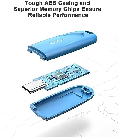 RAOYI 256 GB USB C Flash Drive – Lightning-Fast 130 MB/s Dual OTG Metal Memory Stick for Seamless File Transfers with Keychain – Ideal for Smartphones, PCs, Mac Books, and Tablets (Red) – Ultimate Storage Solution for On-the-Go Professionals