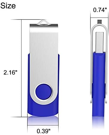 Colorful 5-Pack Aiibe 128 GB USB Flash Drives – High-Speed USB 2.0 Memory Sticks for Effortless File Transfers and Dynamic Data Storage Solutions in Black, Red, Yellow, White, and Purple