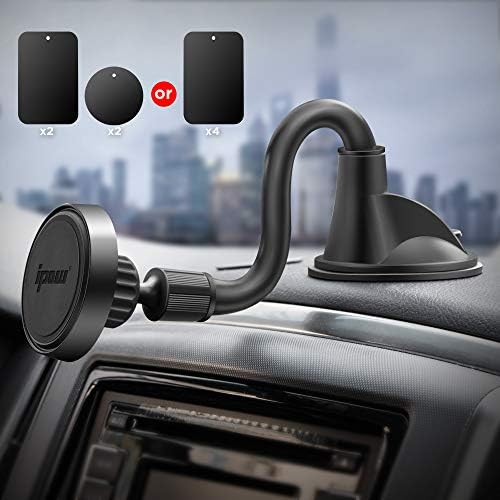 Ultimate IPOW Magnetic Car Phone Mount – Upgraded Alligator Clip Design for Unmatched Stability | Strong Magnet for i Phone 14, 13, 12 Pro Max & Samsung Galaxy | Universal Smartphone Compatibility | Effortless One-Handed Operation & Adjustable Vent Clip for Enhanced Viewing Experience