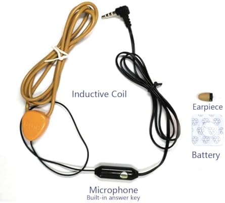 Ultra-Discreet Wireless Mini Spy Earphone: Stealthy In-Ear Earpiece with Built-in Mic for i Phone & Android | Covert Communication & Music Playback | Lightweight Comfort in Modern Beige Design for Effortless Listening Experience