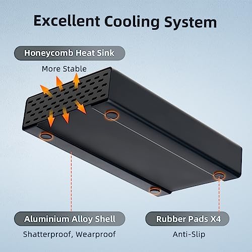 MAIWO 24 TB External Hard Drive Enclosure for 2.5″ & 3.5″ SATA HDD/SSD – High-Speed USB 3.0 Adapter with UASP Technology, Durable Aluminum Alloy Case for Optimal Heat Dissipation and Enhanced Data Transfer Performance