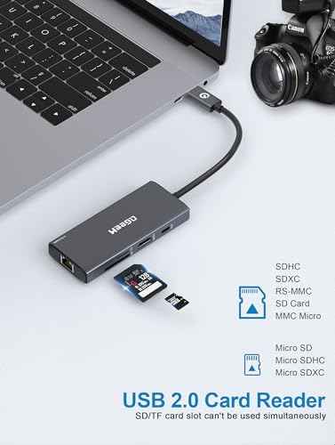Unlock Seamless Connectivity with the QGee M 9-in-1 USB C Hub – The Ultimate Multi-Port Adapter for High-Speed Data Transfer, 4 K HDMI Output, and 100 W Power Delivery – Perfectly Compatible with Mac Book Pro, Air, i Pad, Dell, HP, Lenovo, and Chromebook – Compact, Stylish Blue Design for On-the-Go Professionals and Creatives