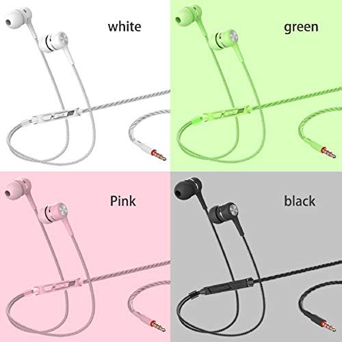 YNR Premium Noise-Isolating Wired Earbuds with Microphone and Volume Control – 4 Pairs of In-Ear Headphones for Crystal Clear Audio on i Phone, i Pad, Samsung, Google Devices (3.5 mm Jack) – Ideal for Students and Professionals Seeking Superior Sound Quality and Comfort