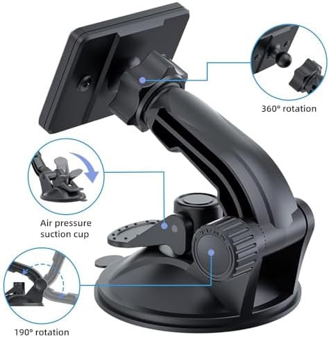 Transform Your Driving Experience with the OHLPRO Magnetic Tablet Holder – Universal Suction Cup Mount for 6″-11″ Apple & Samsung Devices – 360° Adjustable Windshield Stand for Optimal Navigation & Entertainment – Elegant Black Design Enhances Modern Vehicle Interiors – Boost Safety & Connectivity on Every Journey