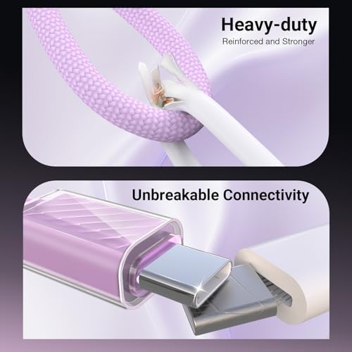 Revolutionize Your Charging Routine with the 2024 USB C Cable 60 W Fast Charging 3-Pack – Featuring 3 ft, 6 ft, & 6 ft Durable Cords, Enhanced with Ice Cool Technology for Optimal Performance with i Phone 16/16 Pro Max & Samsung Galaxy S23 – Reliable, Overheat-Proof Power Delivery for Home, Office & On-the-Go Convenience