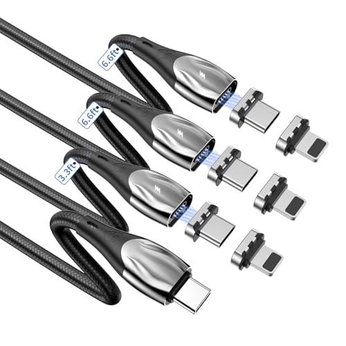 High-Performance 100 W Magnetic USB-C Charging Cable with Right Angle Design | 480 Mbps Data Transfer for Speed & Efficiency | Fast Charging Compatible with All USB-C Devices | Durable & Versatile Charging Solution
